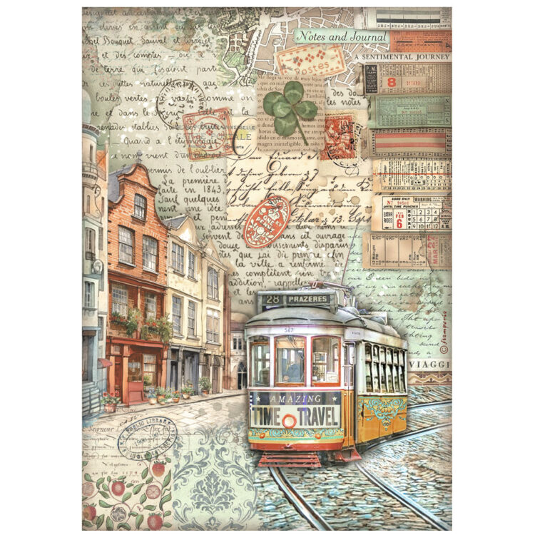 full_DFSA4975_1 STAMPERIA ART OF TRAVELLDECOUPAGE HÂRTIE DE OREZ A4-DFSA4975 - Imagine 1