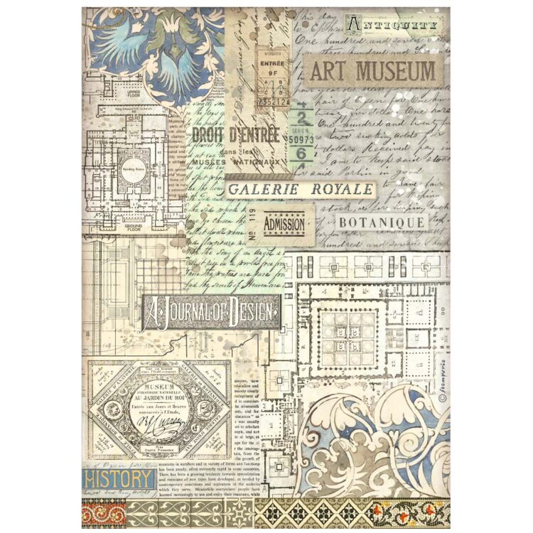 full_DFSA4976_1 STAMPERIA ART OF TRAVELLDECOUPAGE HÂRTIE DE OREZ A4-DFSA4976 - Imagine 1