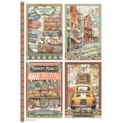 STAMPERIA ART OF TRAVELLDECOUPAGE HÂRTIE DE OREZ A4-DFSA4979