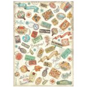 STAMPERIA ART OF TRAVELLDECOUPAGE HÂRTIE DE OREZ A4-DFSA4980
