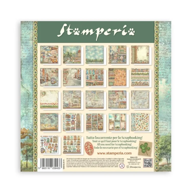 BLOC STAMPERIA ART OF TRAVELLING 30.5/30.5 CM -SBBXLB19 - Imagine 10