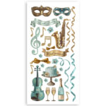 STAMPERIA MASQUERADE PAPER CUT-OUTS DOUBLE FACE - SBBCT08 - Imagine 4