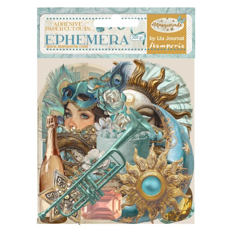 FIGURINE DE CARTON STAMPERIA MASCARADE DFLCT59 - Imagine 1