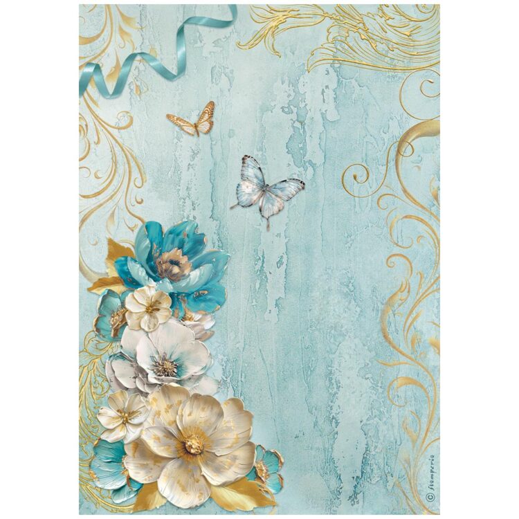 HÂRTIE DE OREZ STAMPERIA MASQUERADE DECOUPAGE A4-DFSA4986 - Imagine 1