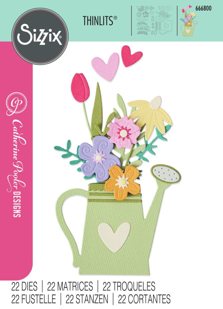 SIZZIX THINLITS CUT DIE - PRESĂRAT CU DRAGOSTE - Imagine 2
