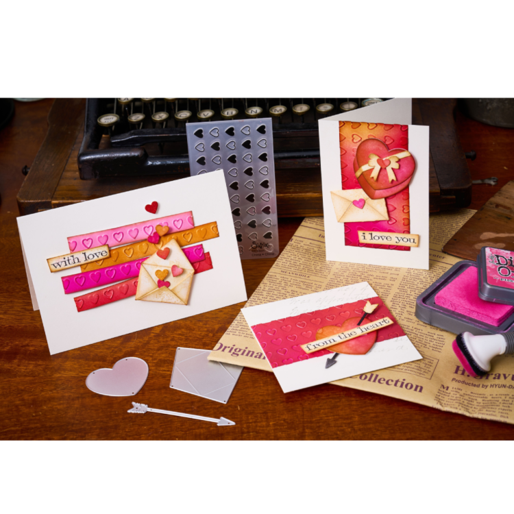 SIZZIX THINLITS CUT PUNCHES - NOTE DE DRAGOSTE - Imagine 3