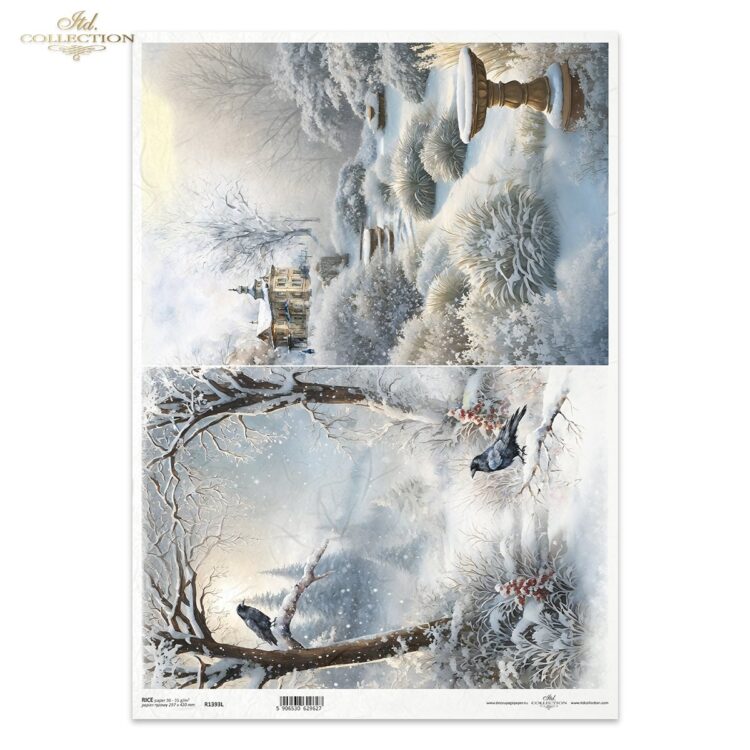 R1393L HÂRTIE DE OREZ DECOUPAGE COLECTIA ITD A3 - R1393L - Imagine 1