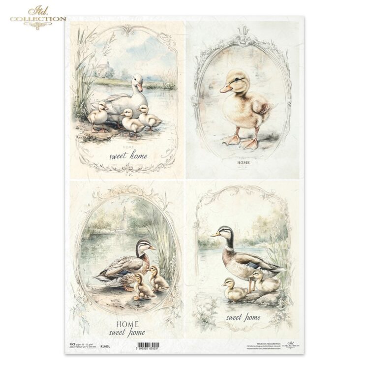 R1403L HÂRTIE DE OREZ DECOUPAGE COLECTIE ITD A3 - R1403L - Imagine 1