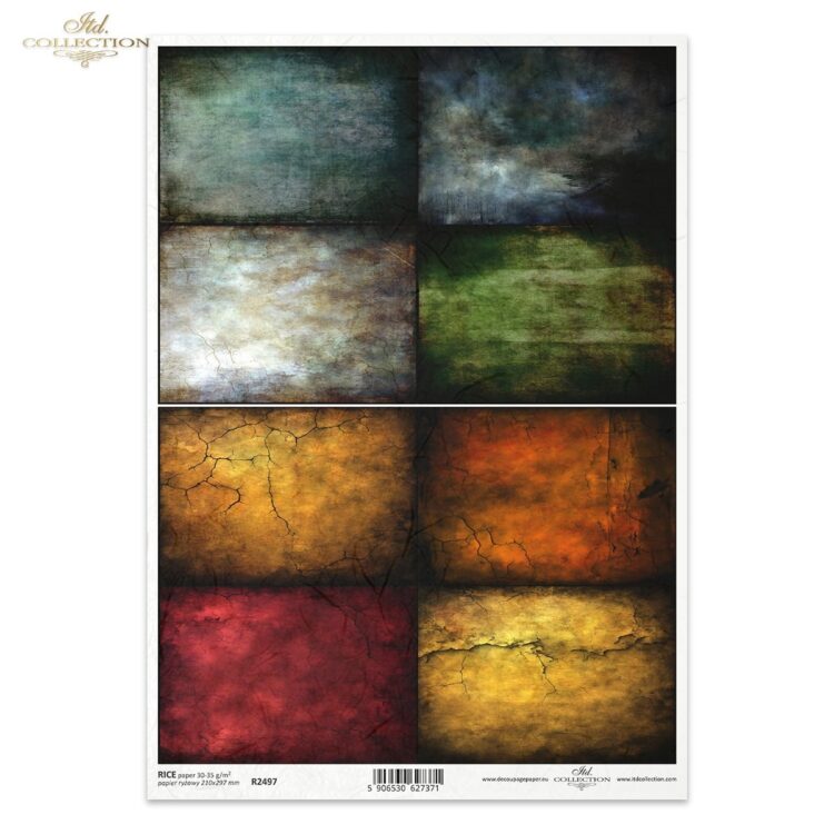 R2497 HÂRTIE DE OREZ DECOUPAGE COLECTIA ITD A4 - R2497 - Imagine 1