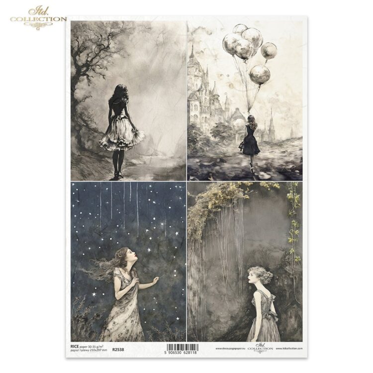 R2538 COLECTIA ITD DECOUPAGE HARTIE DE OREZ A4 - R2538 - Imagine 1