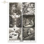 HÂRTIE DE OREZ DECOUPAGE COLECTIE ITD A4 - R2542