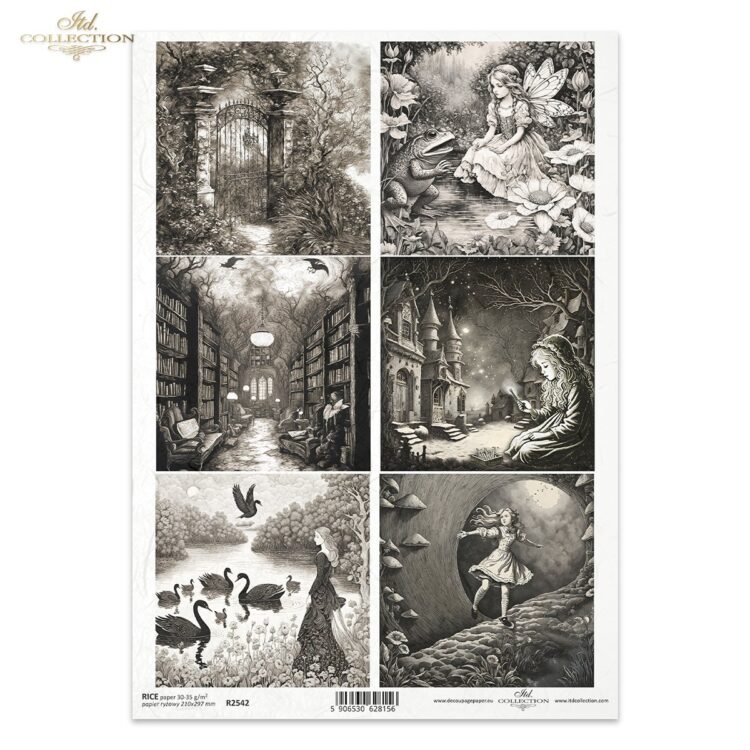 R2542 HÂRTIE DE OREZ DECOUPAGE COLECTIE ITD A4 - R2542 - Imagine 1