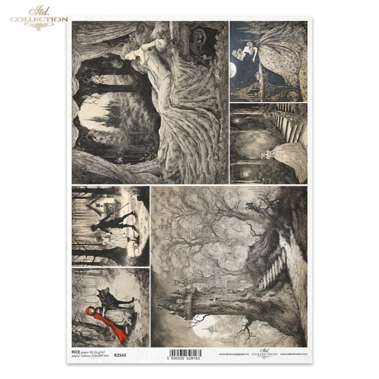 R2543 HÂRTIE DE OREZ DECOUPAGE COLECTIE ITD A4 - R2543 - Imagine 1