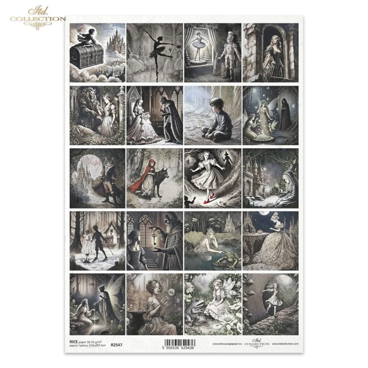 R2547 HÂRTIE DE OREZ DECOUPAGE COLECTIA ITD A4 - R2547 - Imagine 1