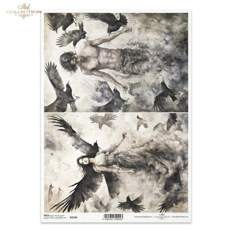 R2548 HÂRTIE DE OREZ DECOUPAGE COLECTIE ITD A4 - R2548 - Imagine 1