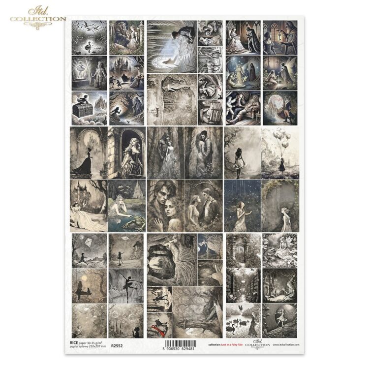 R2552 HÂRTIE DE OREZ DECOUPAGE COLECTIE ITD A4 - R2552 - Imagine 1