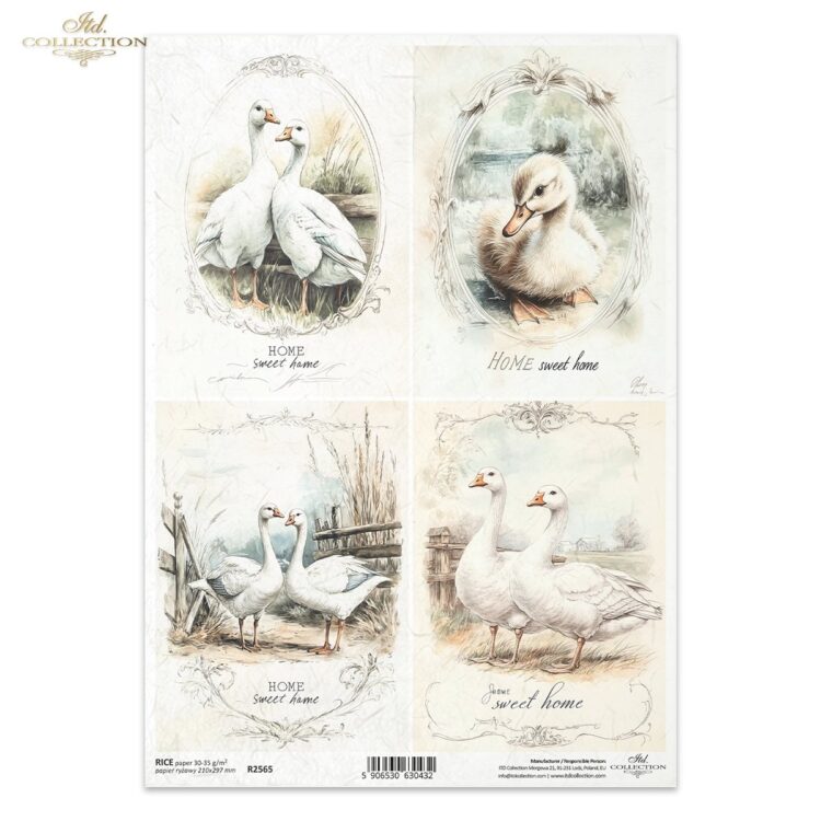 R2565 HÂRTIE DE OREZ DECOUPAGE COLECTIE ITD A4 - R2565 - Imagine 1
