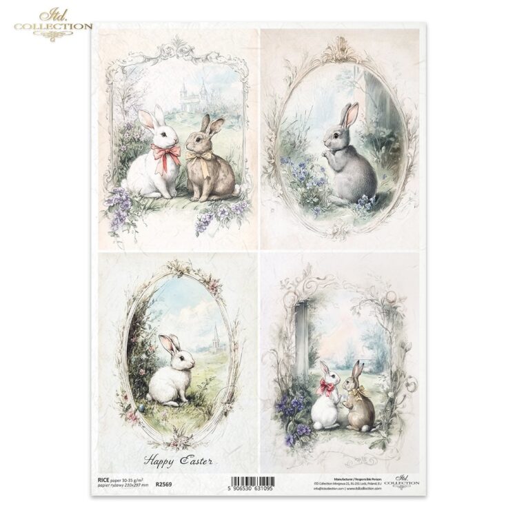 R2569 COLECTIA ITD DECOUPAGE HARTIE DE OREZ A4 - R2569 - Imagine 1