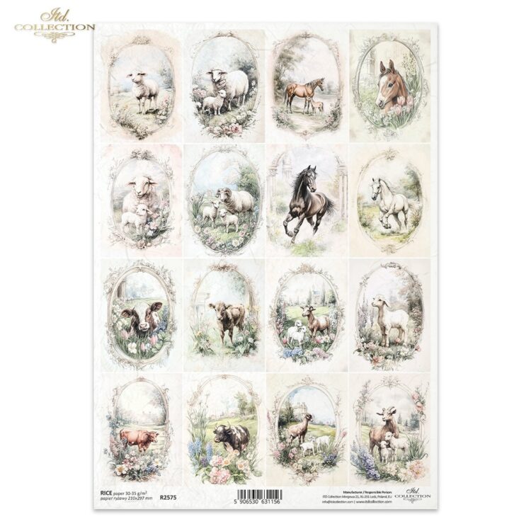 R2575 HÂRTIE DE OREZ DECOUPAGE COLECTIE ITD A4 - R2575 - Imagine 1
