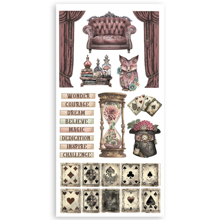 STAMPERIA MASTER OF MAGIC HÂRTIE DECUPAJE DOUBLE FACE SBBCT09 - Imagine 4