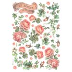 HÂRTIE DE OREZ STAMPERIA LES JARDINS DECOUPAGE A4-DFSA4993