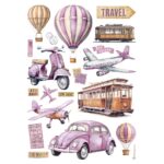 STAMPERIA TRANSPORTS DECOUPAGE OREZ PAPER A4-DFSA4995