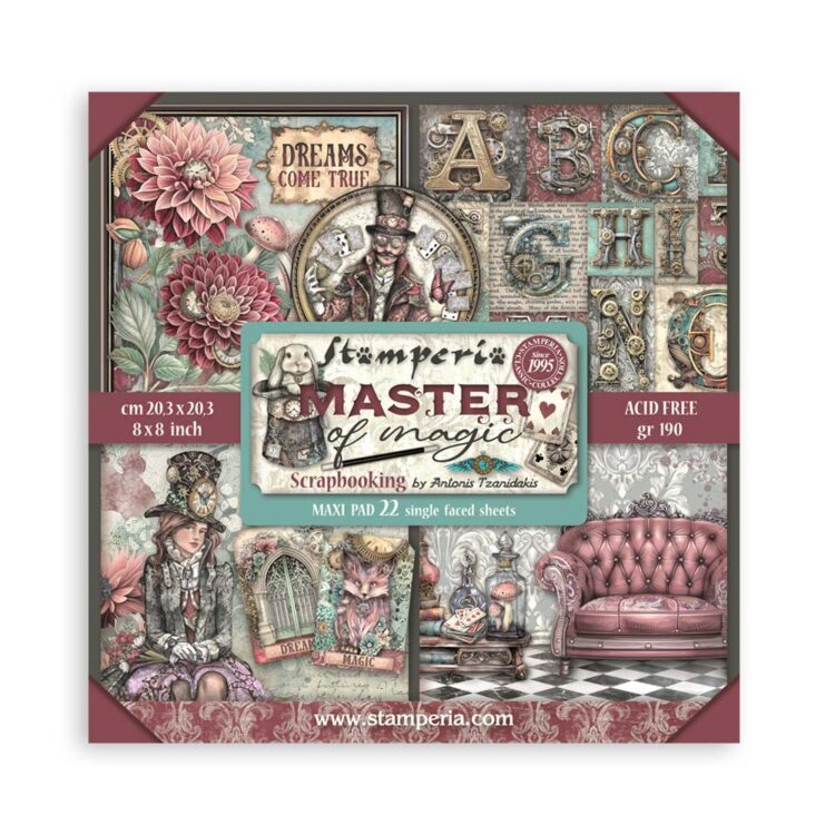 full_SBBSXB09_1 BLOC STAMPERIA MASTER OF MAGIC 20.3/20.3 CM -SBBSXB09 - Imagine 1
