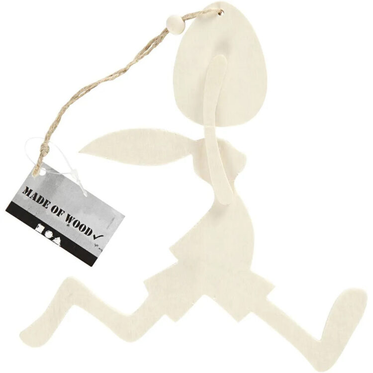 579401 2 IEPURAȘ CREATIV CU OU H: 18 CM, L: 17 CM - Imagine 1