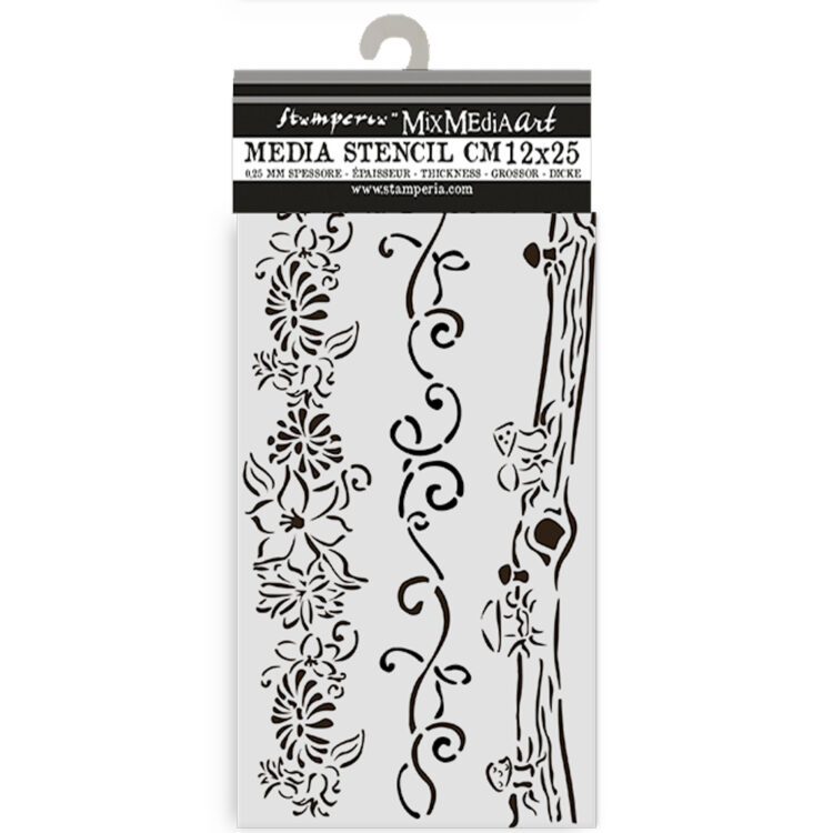 STAMPERIA HIDDEN GROVE MODEL 12 X 25 CM - KSTDL114 - Imagine 1