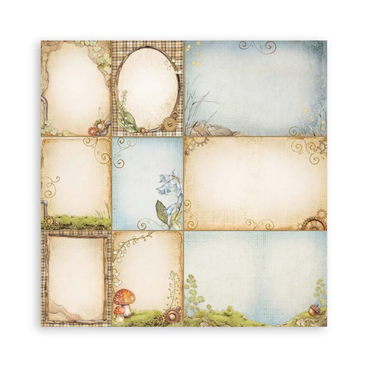 BLOC STAMPERIA HIDDEN GROVE 20.3/20.3 CM -SBBSXB10 - Imagine 3