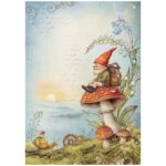 STAMPERIA HIDDEN GROVE DECOUPAGE PAPER A4-DFSA41017