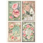 HÂRTIE DE DECOUPAGE CASA DE TRANDAFIRI STAMPERIA A4-DFSA41020