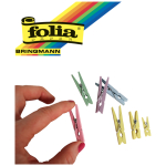 CLEȘTE DIN LEMN FOLIA PENTRU DECOR 2,5 CM PASTEL