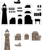 FARUL STAMPERIA SILENT SEA MDF ELEMENTS - KLSM49 - Imagine 3