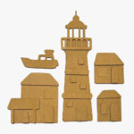 FARUL STAMPERIA SILENT SEA MDF ELEMENTS - KLSM49 - Imagine 2