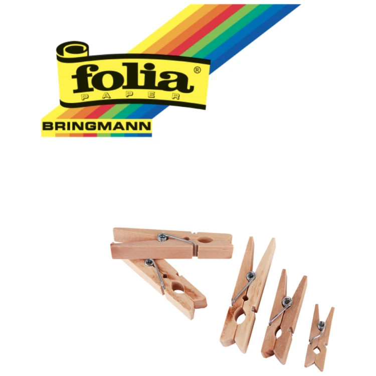 CLEȘTE DIN LEMN FOLIA PENTRU DECORARE 5 CM - Imagine 2