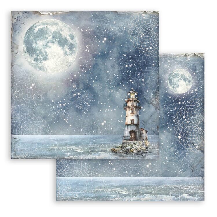 STAMPERIA SILENT SEA PAPER BLOCK 30.5/30.5CM-SBBL170 - Imagine 8