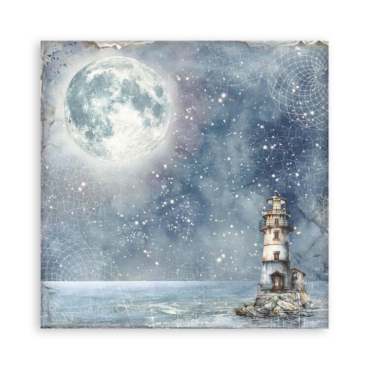 STAMPERIA SILENT SEA PAPER BLOCK 30.5/30.5CM-SBBL170 - Imagine 7