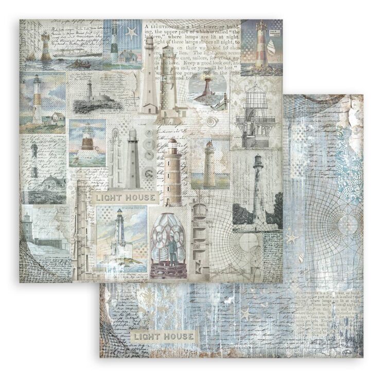 STAMPERIA SILENT SEA PAPER BLOCK 30.5/30.5CM-SBBL170 - Imagine 20