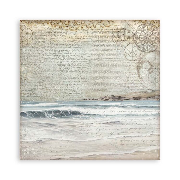 STAMPERIA SILENT SEA PAPER BLOCK 30.5/30.5CM-SBBL170 - Imagine 13