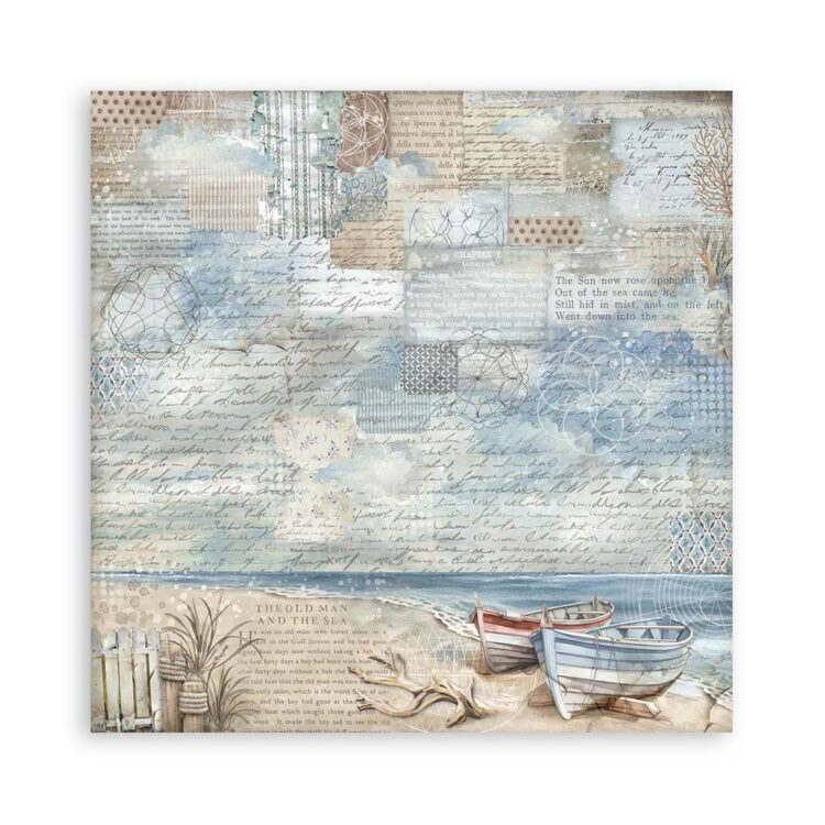 STAMPERIA SILENT SEA PAPER BLOCK 30.5/30.5CM-SBBL170 - Imagine 10