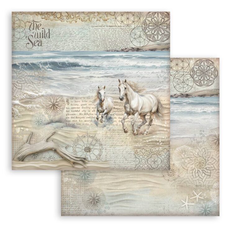 STAMPERIA SILENT SEA BLOC DE HÂRTIE 20.3/20.3 CM-SBBS125 - Imagine 22