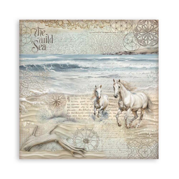 STAMPERIA SILENT SEA BLOC DE HÂRTIE 20.3/20.3 CM-SBBS125 - Imagine 21