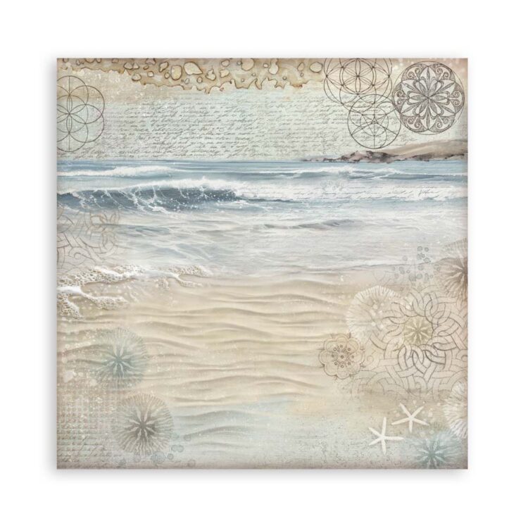 STAMPERIA SILENT SEA BLOC DE HÂRTIE 20.3/20.3 CM-SBBS125 - Imagine 20