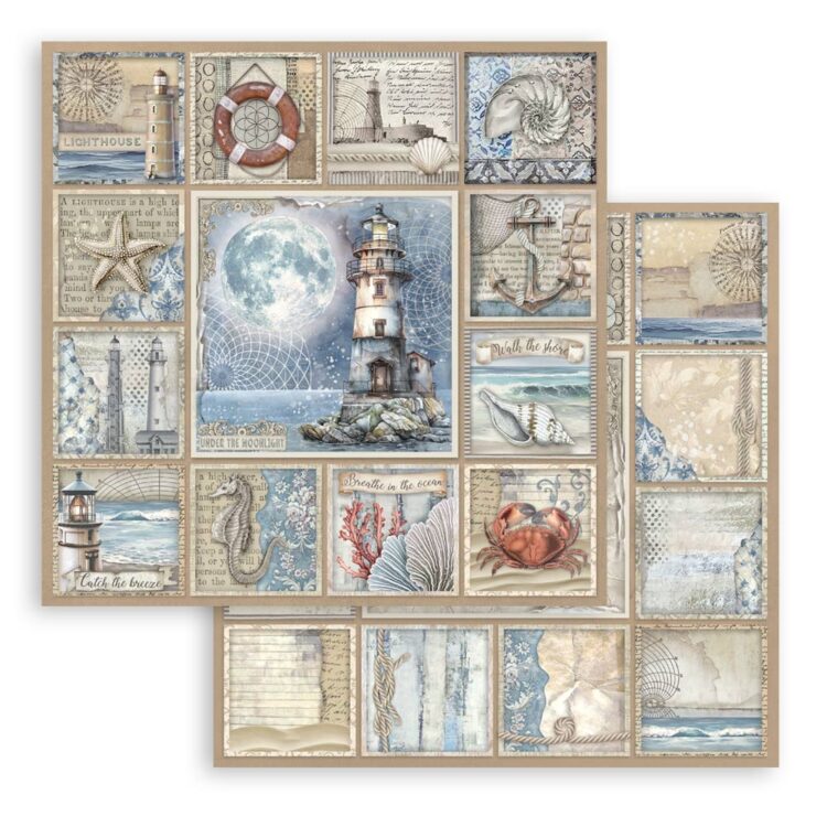 STAMPERIA SILENT SEA BLOC DE HÂRTIE 20.3/20.3 CM-SBBS125 - Imagine 19