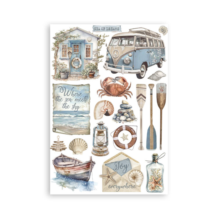 STAMPERIA SILENT SEA WASHI PAD 8 COLI A5 -SBW19 - Imagine 7