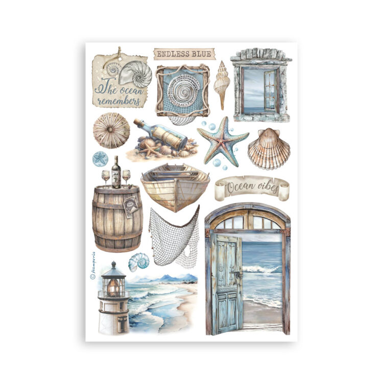 STAMPERIA SILENT SEA WASHI PAD 8 COLI A5 -SBW19 - Imagine 6