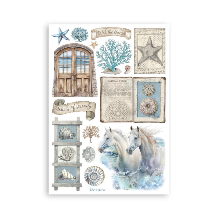STAMPERIA SILENT SEA WASHI PAD 8 COLI A5 -SBW19 - Imagine 4