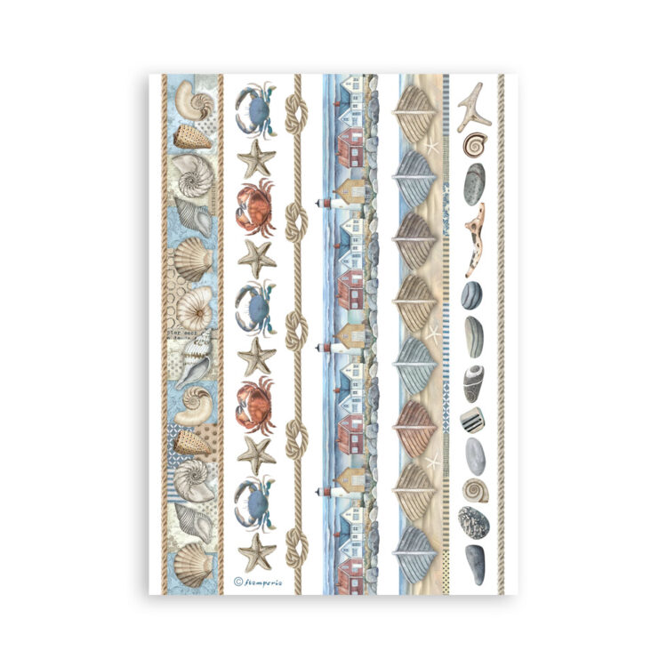 STAMPERIA SILENT SEA WASHI PAD 8 COLI A5 -SBW19 - Imagine 3