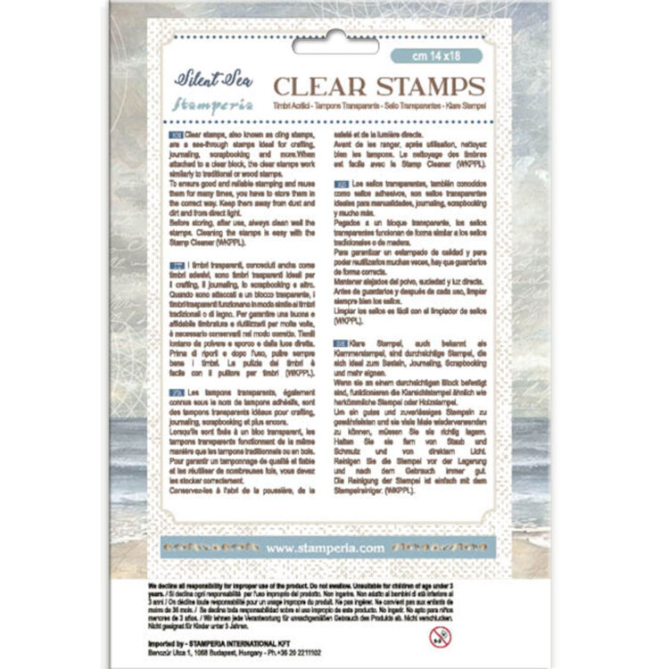 STAMPERIA SILENT SEA SILICON PRINTING 14/18CM - WTK219 - Imagine 2